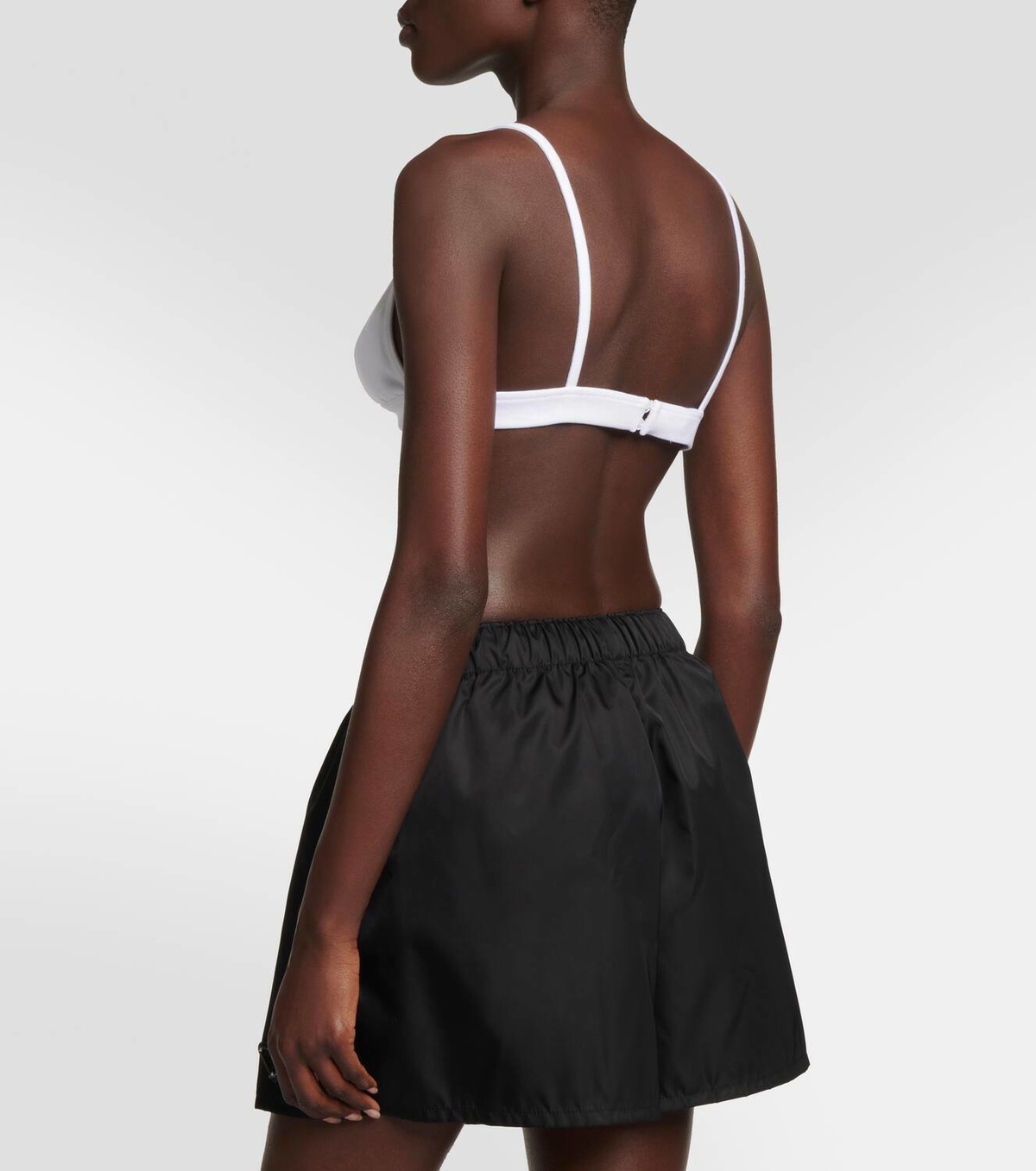 ブラジャー PRADA  Brassiere logo Prada Logo cotton jersey bralette Prada