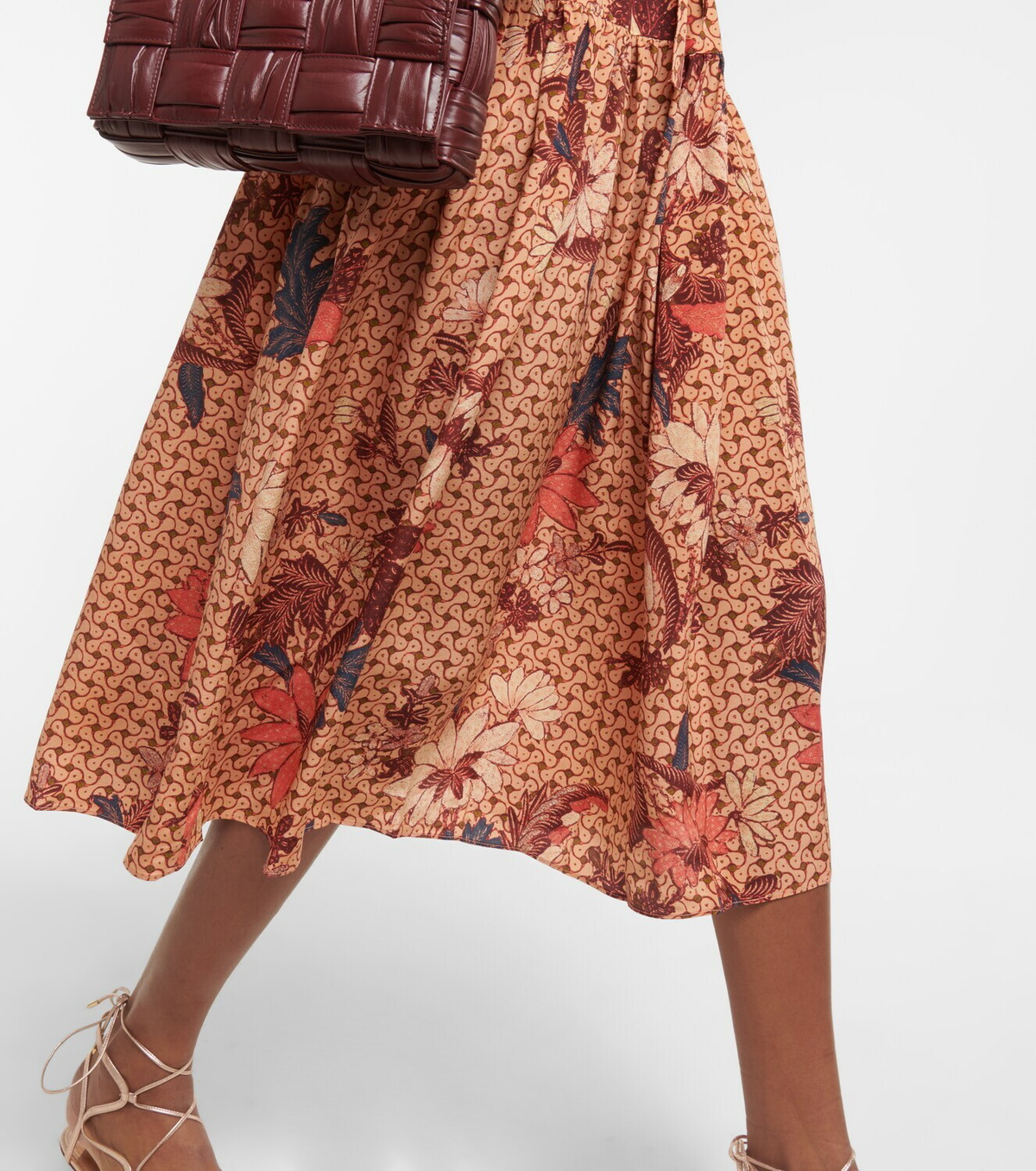 Ulla Johnson Adette printed silk crpe de chine midi dress Ulla Johnson