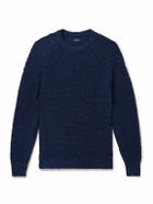 Noah - Cotton-Blend Bouclé Sweater - Blue