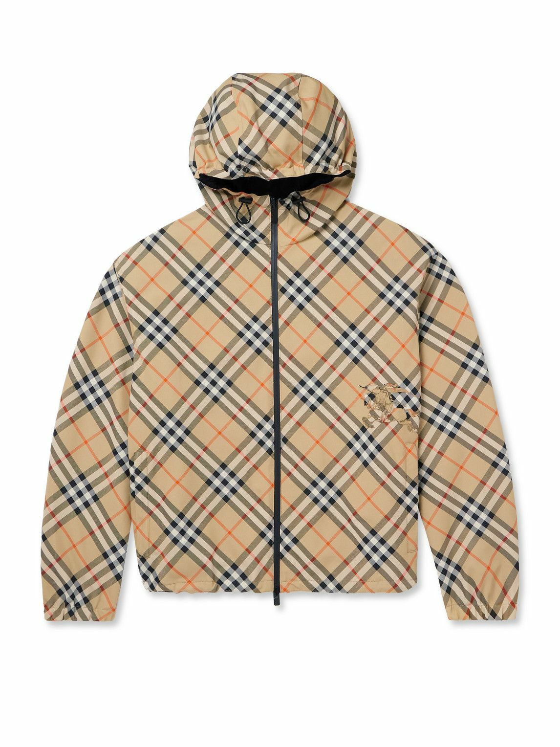 Burberry - Reversible Checked Twill and Shell Hooded Jacket