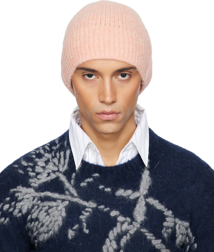 Photo: Dries Van Noten Pink Alpaca Blend Beanie