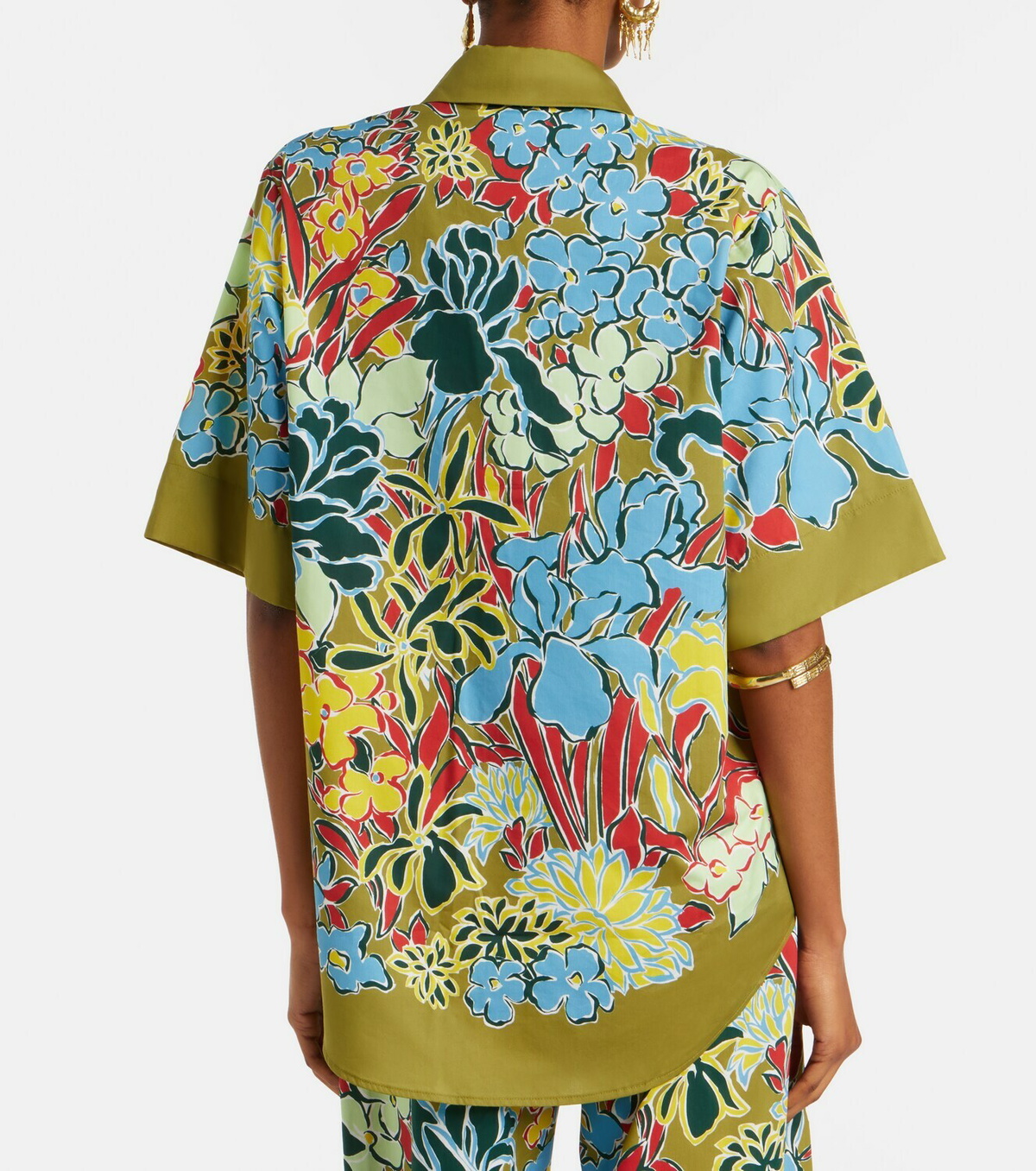 Alémais Solstice floral cotton-blend shirt