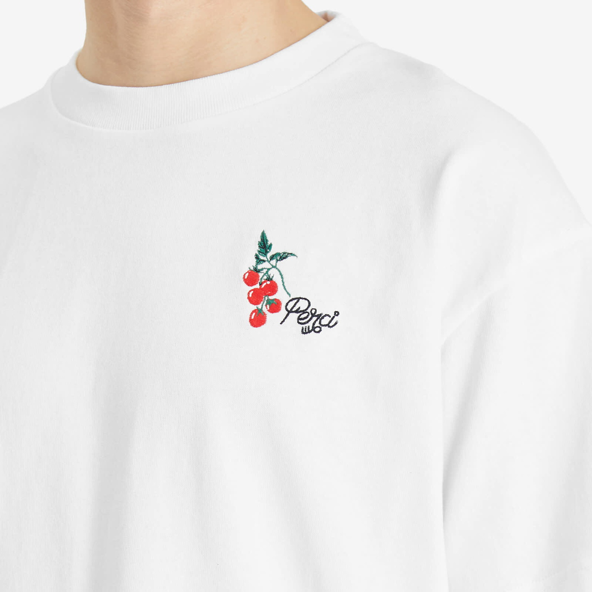 Percival Men's Pomidoro Oversized T-Shirt in White