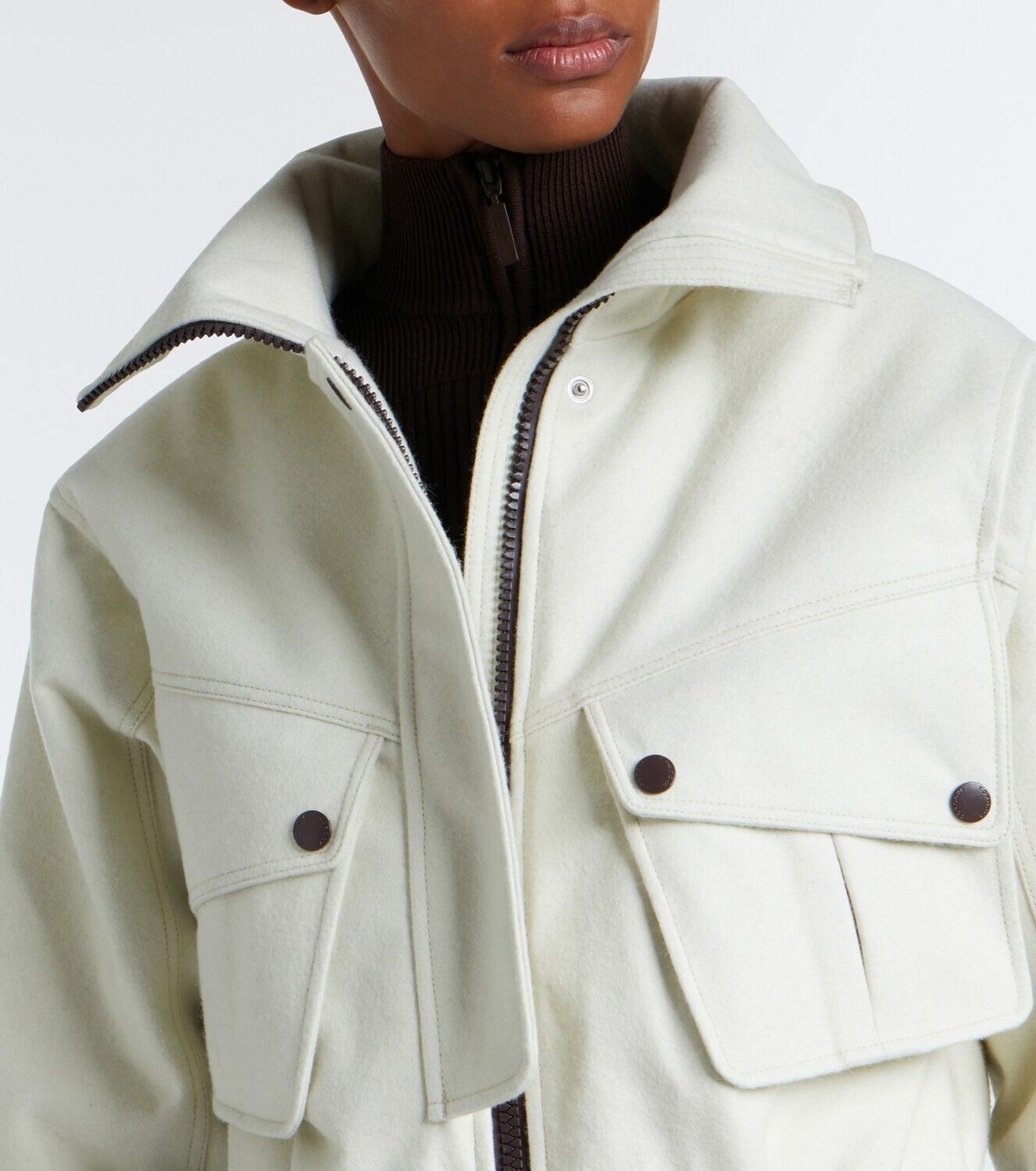Cordova Telluride belted wool-trimmed ski suit