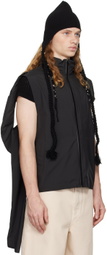 HYEIN SEO Black Tassel Charm Beanie