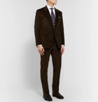 Kingsman - Brown Slim-Fit Stretch-Cotton Corduroy Suit Trousers - Brown