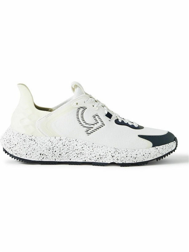 Photo: G/FORE - MG4X2 Leather and Suede-Trimmed Mesh Golf Sneakers - White