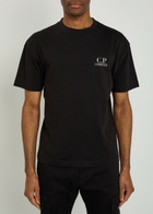 C.P. Company Logo Print Cotton T-shirt Black