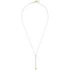 Hatton Labs Silver Matchstick and Chain Set Necklace