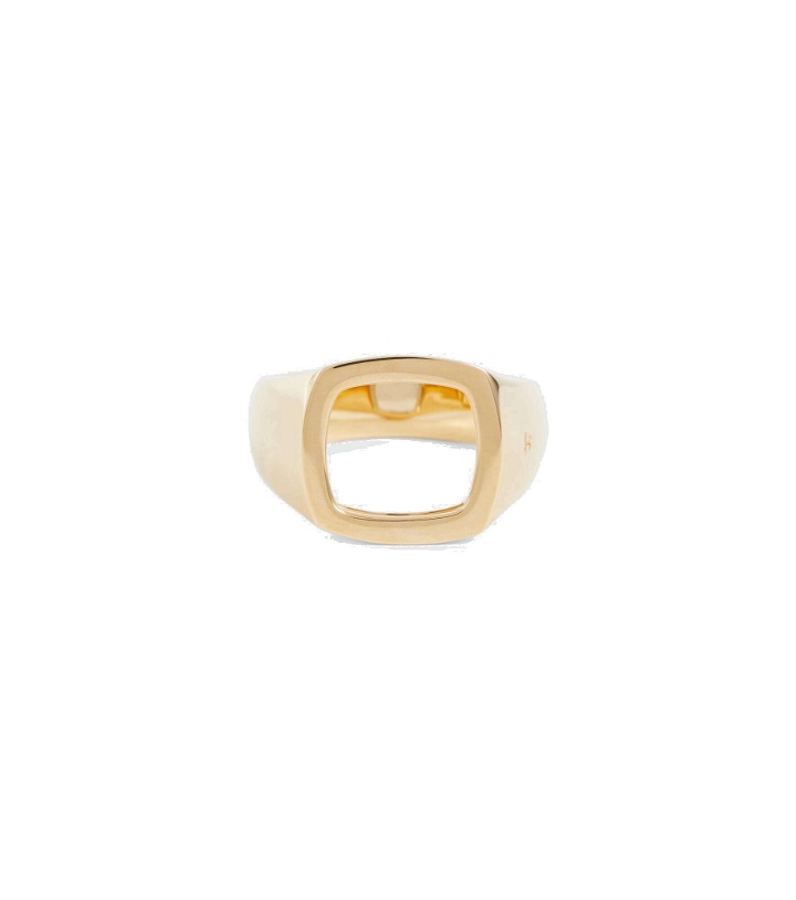 Photo: Tom Wood - Cushion Open 9kt gold ring