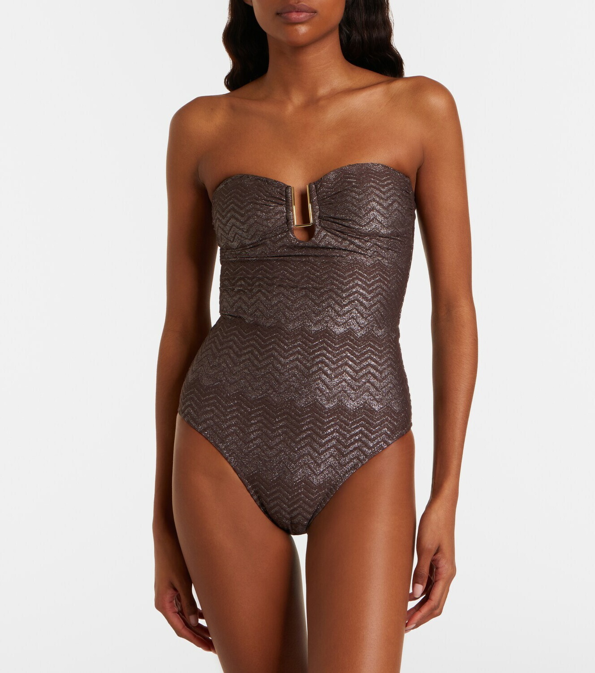 Melissa Odabash Argentina lamé swimsuit