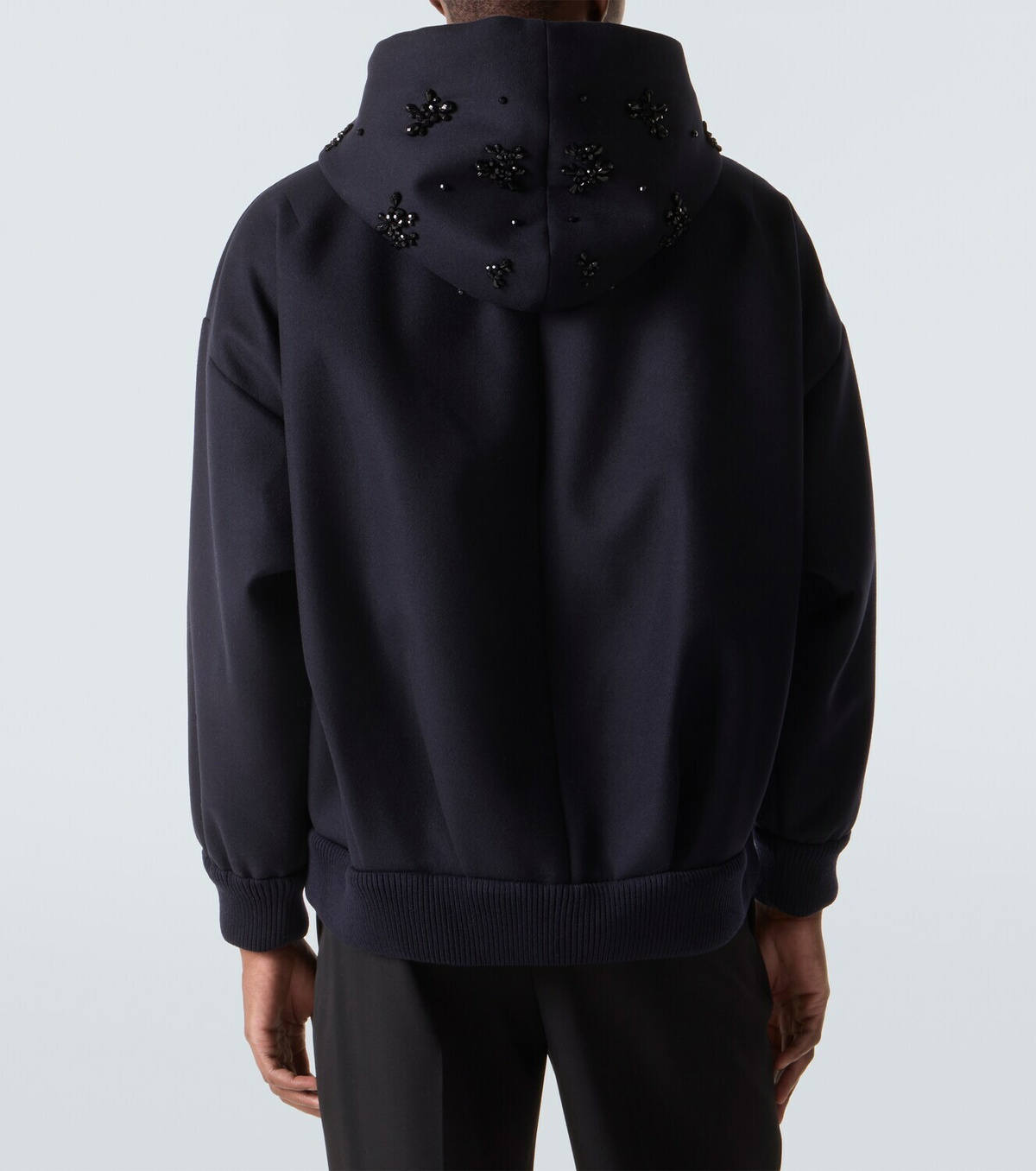 Simone Rocha Embellished wool-blend hoodie