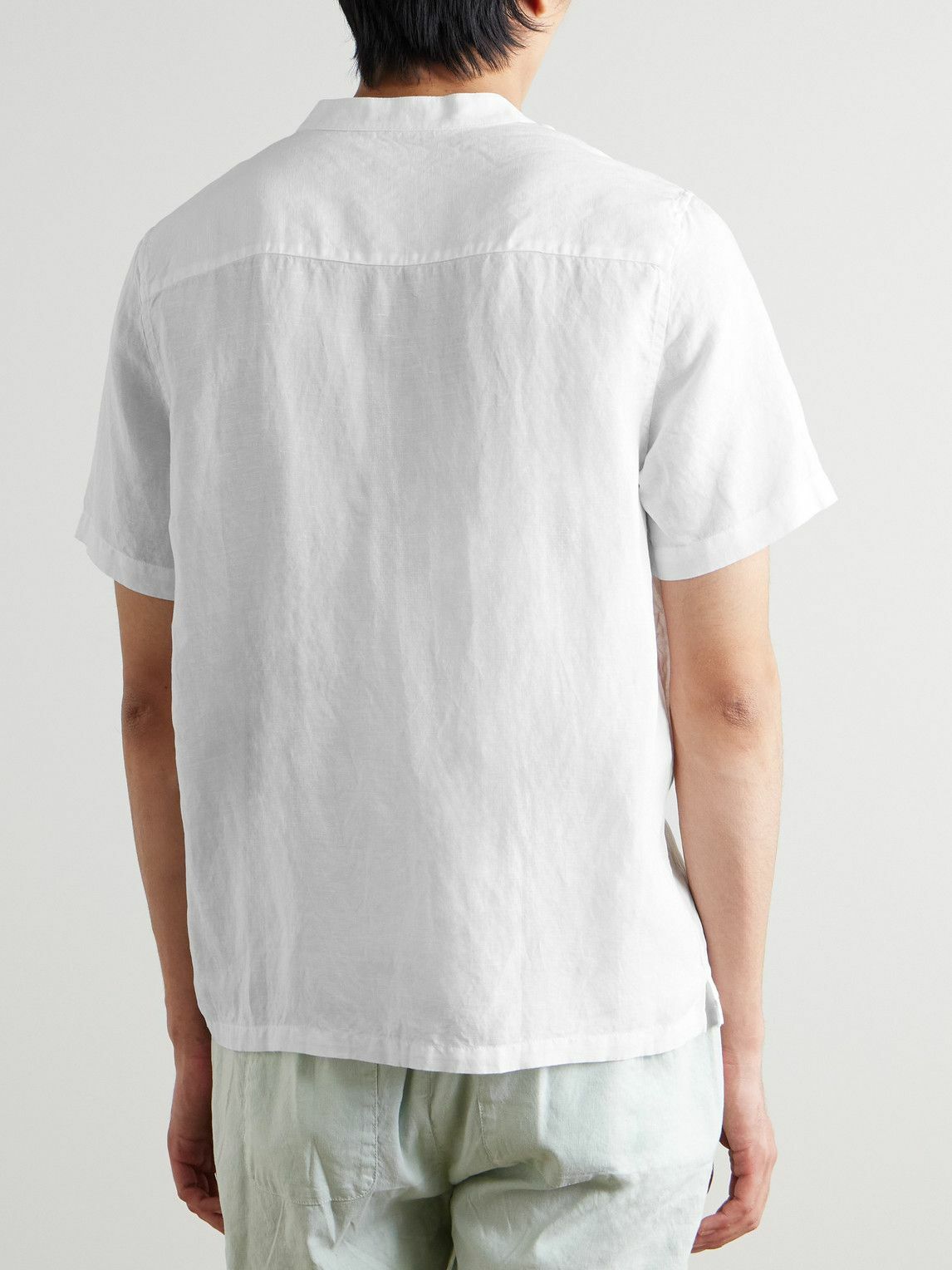 Onia - Linen and Lyocell-Blend Gauze Henley T-Shirt - White