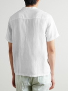 Onia - Linen and Lyocell-Blend Gauze Henley T-Shirt - White