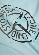 Stone Island Logo-print Cotton T-shirt Blue