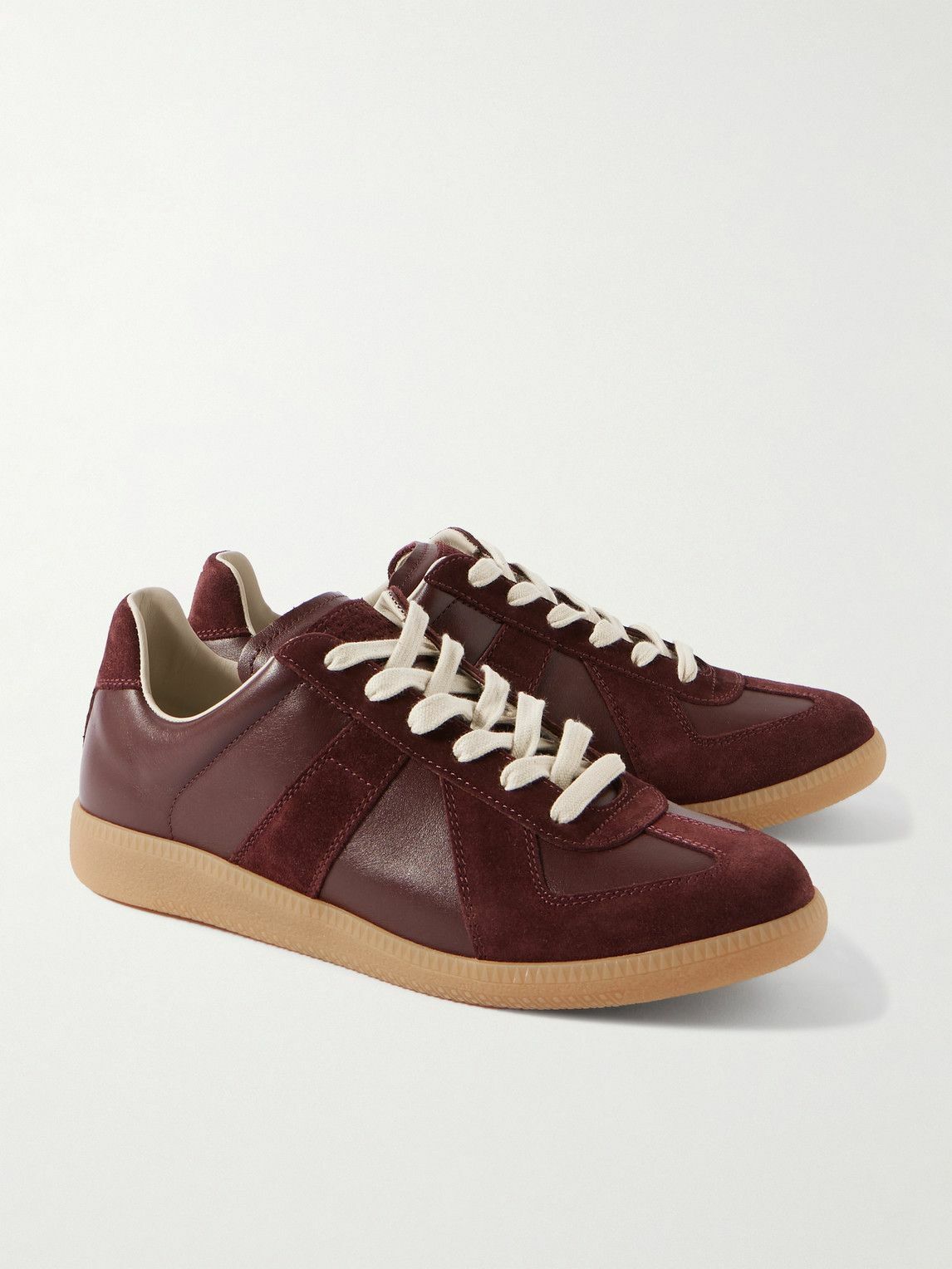 Maison Margiela - Replica Leather and Suede Sneakers