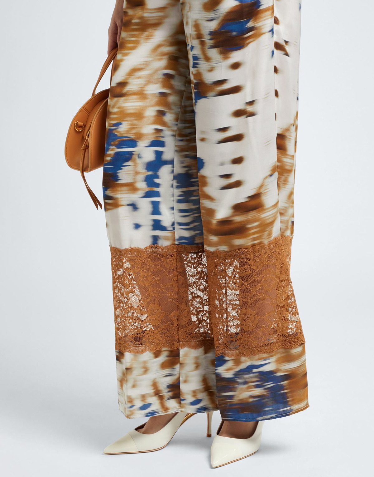 Manila Grace Womens Pants in Blue