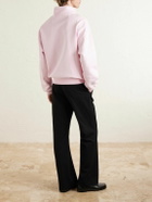 Jacquemus - Logo-Appliquéd Cotton-Jersey Sweatshirt - Pink