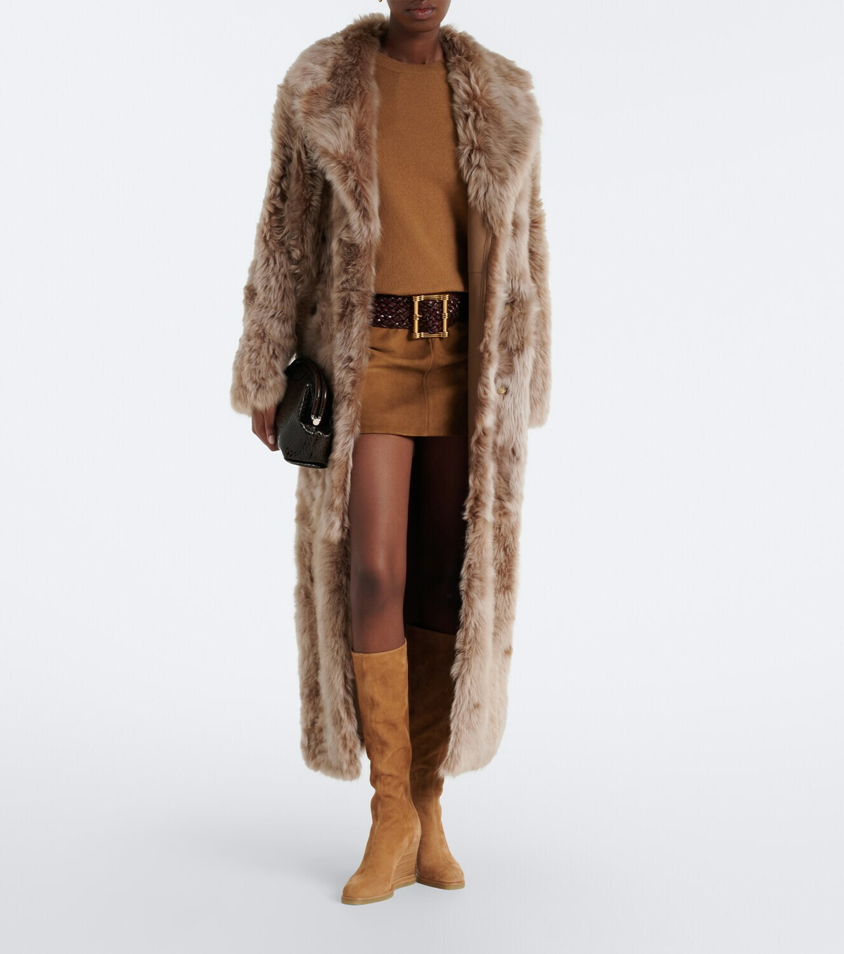Aquazzura Saint Honoré suede knee-high boots