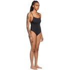 Versace Underwear Black Medusa Coin One Piece Swimsuit