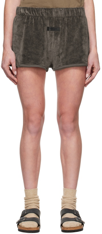 Photo: Essentials Gray Patch Shorts