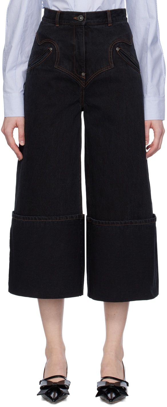 Photo: Pushbutton Black Turn Up Jeans
