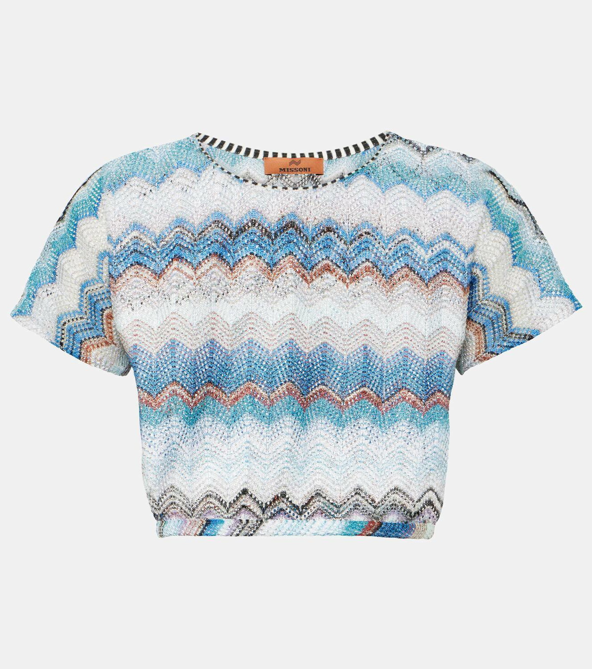 Missoni Mare Zig Zag open-knit crop top