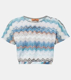 Missoni Mare Zig Zag open-knit crop top