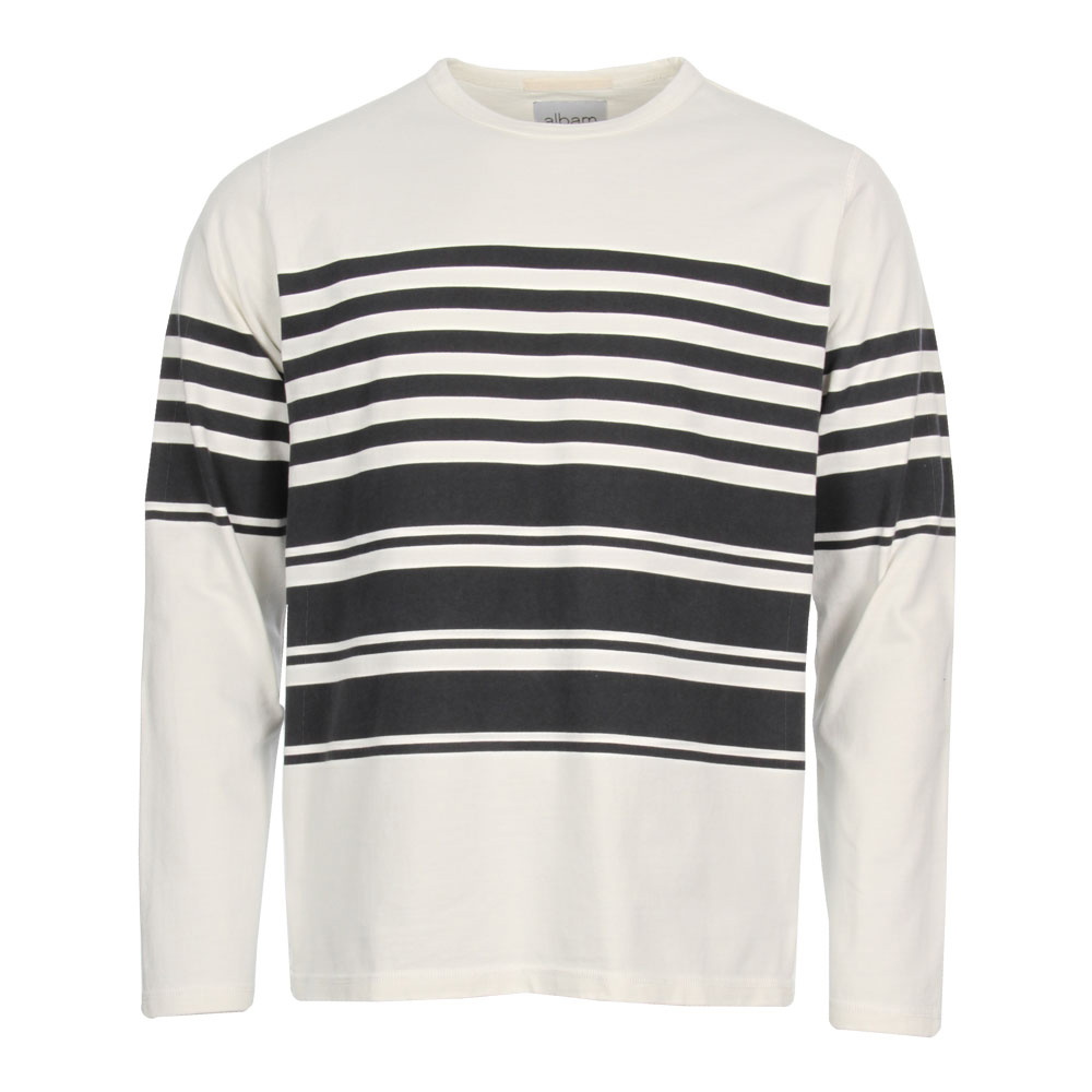 Striped Sweat - Ecru/Navy