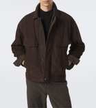 The Row Vana reversible leather blouson jacket
