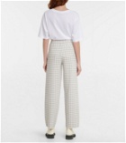 Barrie Basket-knit cashmere and cotton pants