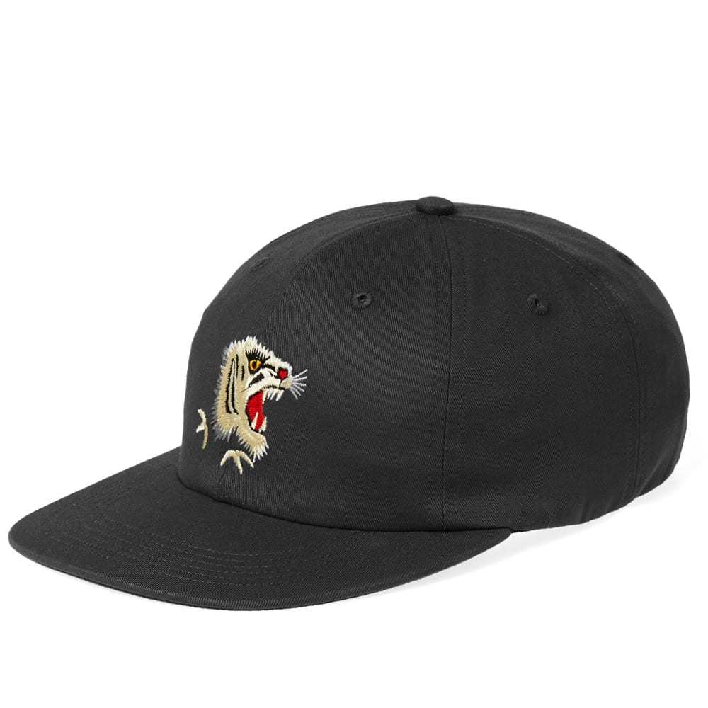 Maharishi White Tiger 6 Panel Cap Black Maharishi