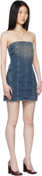 Ksubi Blue Avenue Dress Sandstorm Minidress