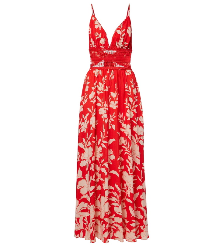 Photo: Poupette St Barth Havana crochet-trimmed floral maxi dress