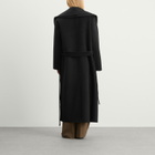 Róhe Women's Signature Double-Faced Scarf Coat With Belt in Black