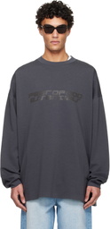 Fear of God ESSENTIALS Gray Holiday 90s Long Sleeve T-shirt