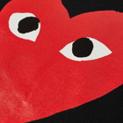 Comme des Garçons Play Men's Heart Logo T-Shirt in Black/Red