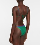 Oseree - Lamé triangle bikini