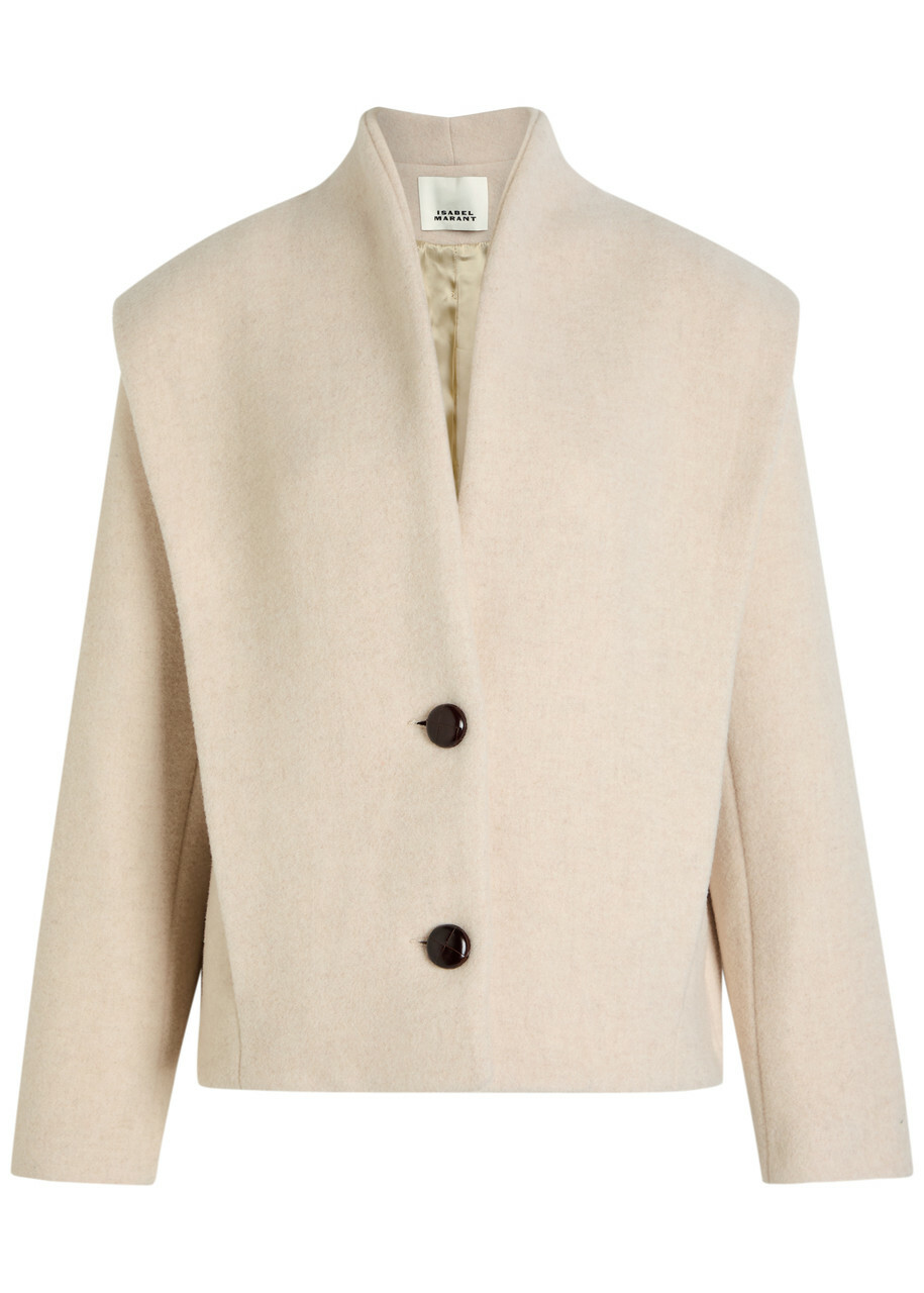 ★Isabel Marant★ Gabrielle Coat Khaki Ecru MA0019FBB3D04EKA Gabriel Checked Coat in Khaki/Ecru | Shop Ann Mashburn