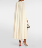 Emilia Wickstead Bridal Olivette caped midi dress