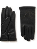 Berluti - Scritto Leather Gloves - Black