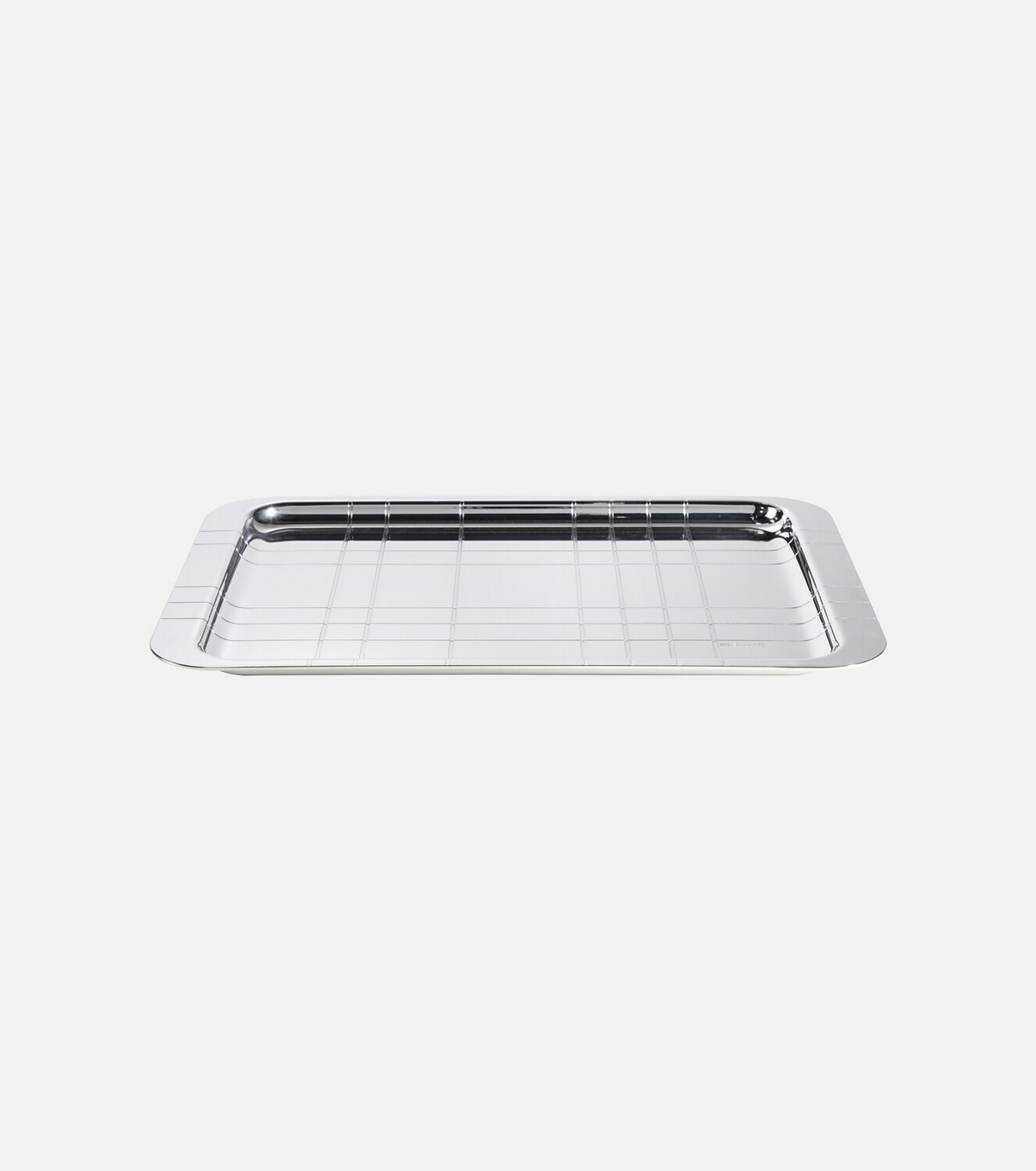 Christofle Graphik silver-plated tray