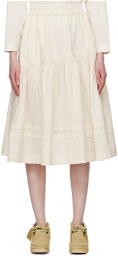 Story mfg. Off-White Juniper Midi Skirt