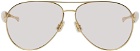 Bottega Veneta Gold Sardine Sunglasses