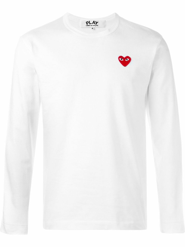 Photo: COMME DES GARCONS PLAY - Logo Cotton T-shirt