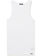 TOM FORD - Ribbed Cotton and Modal-Blend Tank Top - White
