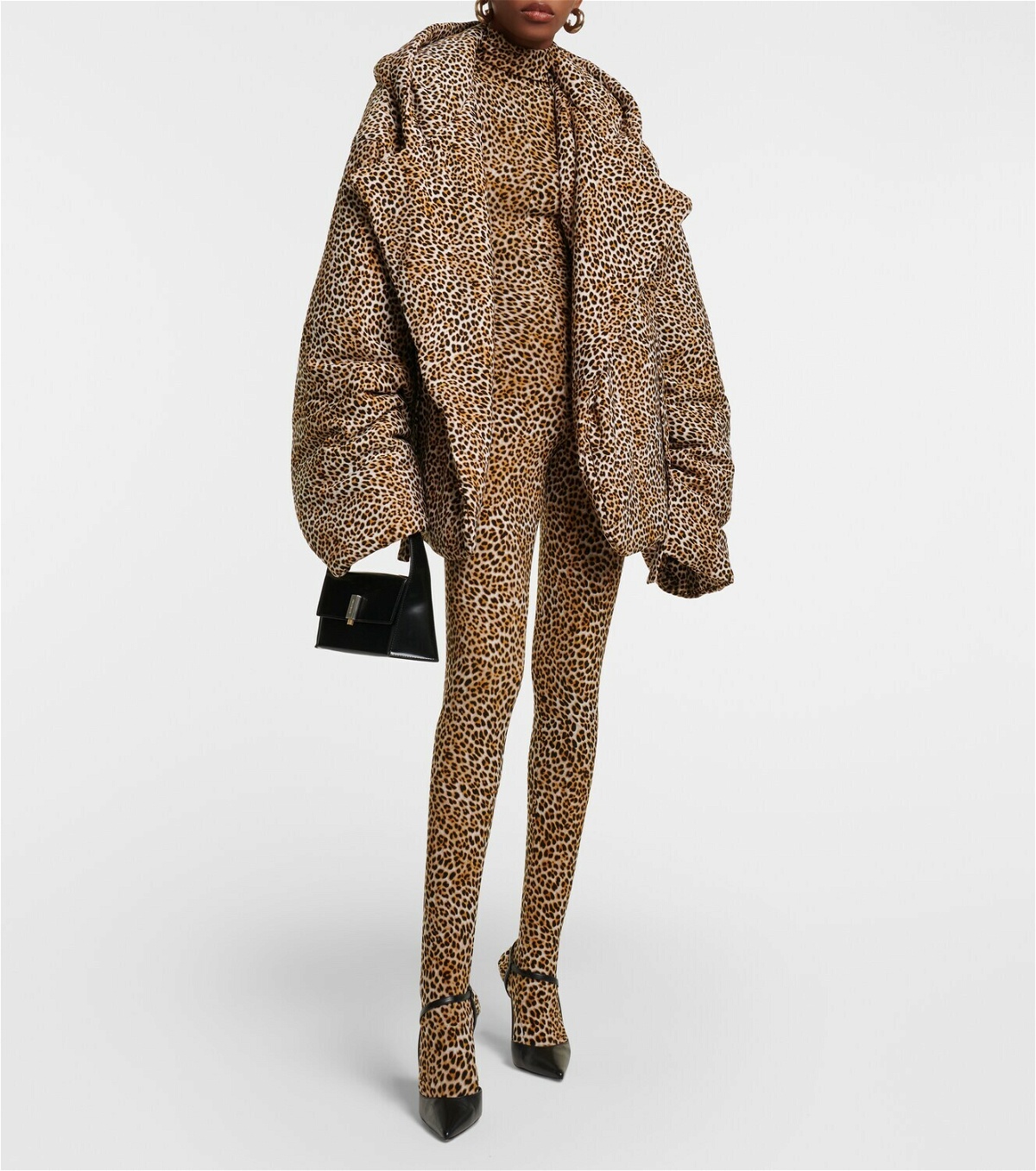 Norma Kamali Sleeping Bag leopard-print jacket Norma Kamali