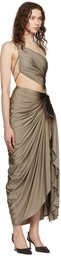 FAL-ASH Gray & Black Signature Maxi Dress