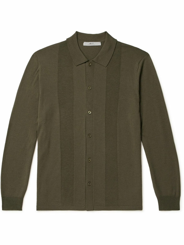 Photo: Mr P. - Ribbed Wool Shirt - Green