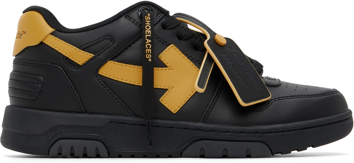 Off-White Black 'Out Of Office' Calf Leather Sneakers